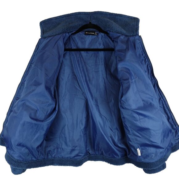 Pretty Little Thing Zip Up Jacket Women's Size 8 Blue Collared Fall Comfy School - Picture 3 of 15